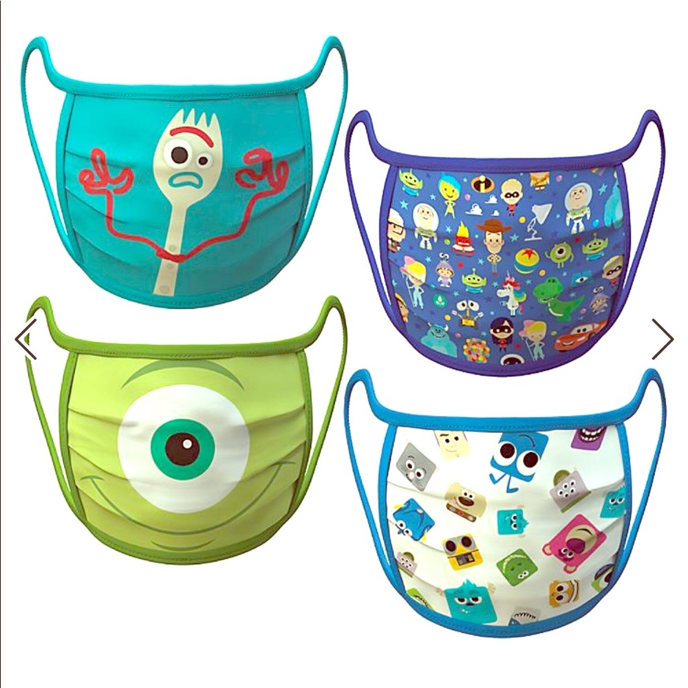 Disney/PIXAR Cloth Face Mask 4-Pack Set